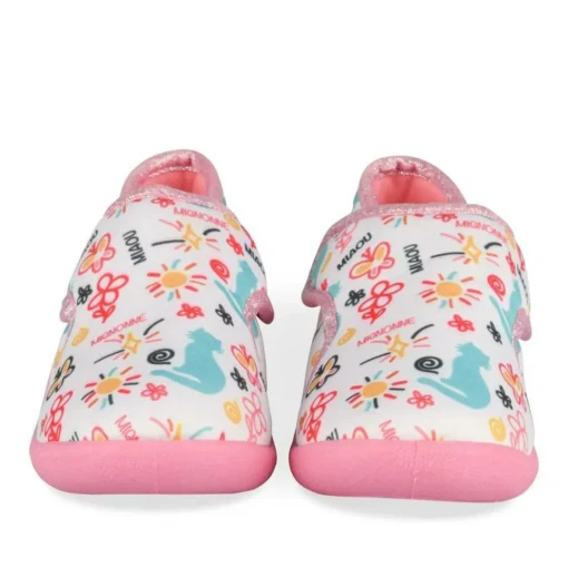 Chaussons ROSE Fille Motif Animal Scratch