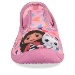Chaussons ROSE Fille Motif Coeurs A Enfiler