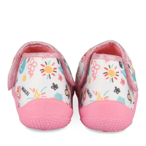 Chaussons ROSE Fille Motif Animal Scratch