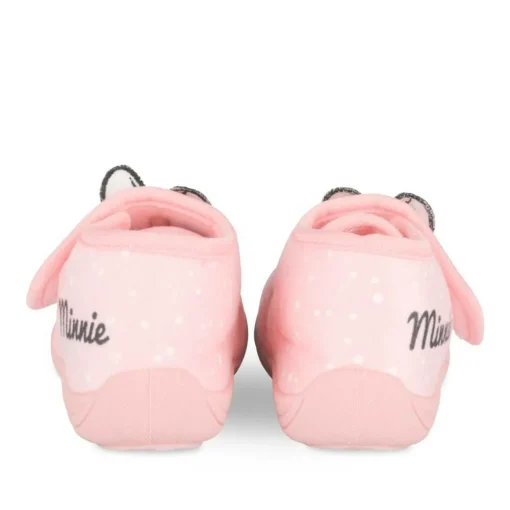Chaussons ROSE Fille Motif A Pois Scratch