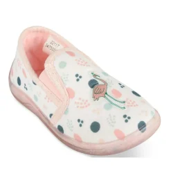 Chaussons ROSE Fille Motif Multicolore A Enfiler
