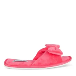 Chaussons ROUGE Femme Motif Uni A Enfiler