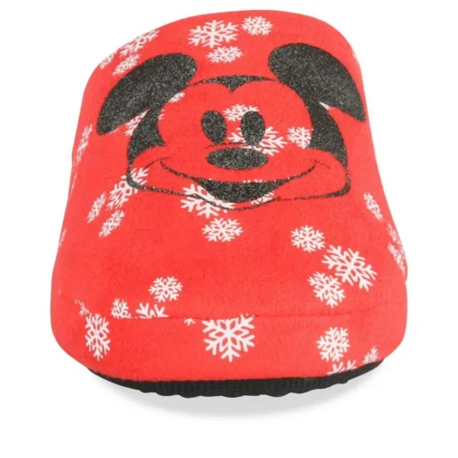 Chaussons ROUGE Femme Motif Carreaux A Enfiler