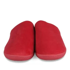 Chaussons ROUGE Femme Motif Uni A Enfiler