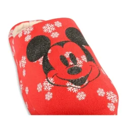 Chaussons ROUGE Femme Motif Carreaux A Enfiler
