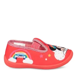 Chaussons ROUGE Fille Elastique