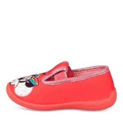 Chaussons ROUGE Fille Elastique