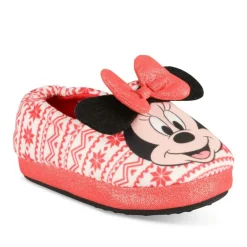 Chaussons ROUGE Fille Motif Uni A Enfiler