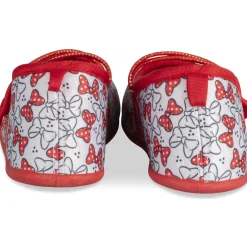 Chaussons ROUGE Fille Motif Multicolore Elastique