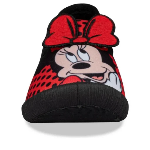 Chaussons ROUGE Fille Motif A Pois A Enfiler