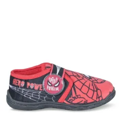 Chaussons ROUGE Garçon Motif Uni Scratch