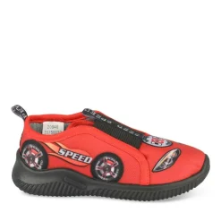 Chaussons ROUGE Garçon Motif Uni A Enfiler