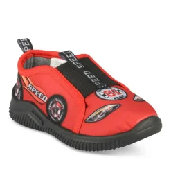 Chaussons ROUGE Garçon Motif Uni A Enfiler