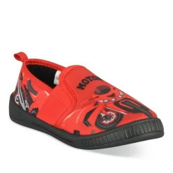 Chaussons ROUGE Garçon Motif Uni A Enfiler