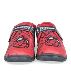 Chaussons ROUGE Garçon Motif Uni Scratch