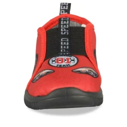 Chaussons ROUGE Garçon Motif Uni A Enfiler