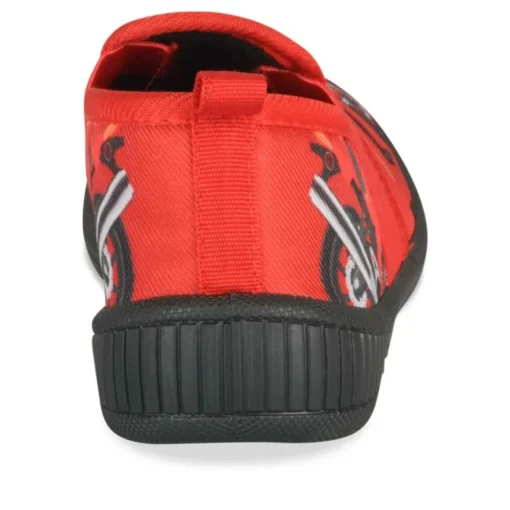 Chaussons ROUGE Garçon Motif Uni A Enfiler