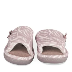 Chaussons TAUPE Femme Motif Uni A Enfiler