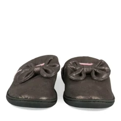Chaussons TAUPE Femme Motif Uni A Enfiler