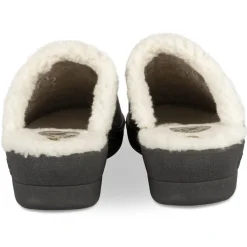 Chaussons TAUPE Femme Motif Uni A Enfiler