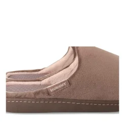 Chaussons TAUPE Femme Motif Uni A Enfiler