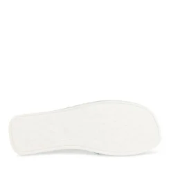Chaussons VERT Femme Motif Uni A Enfiler