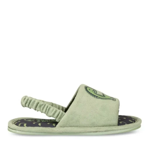 Chaussons VERT Garçon Elastique