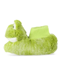 Chaussons VERT Garçon Motif Uni A Enfiler