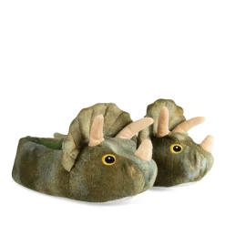 Chaussons VERT Garçon Motif Animal A Enfiler
