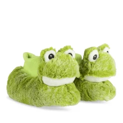 Chaussons VERT Garçon Motif Uni A Enfiler
