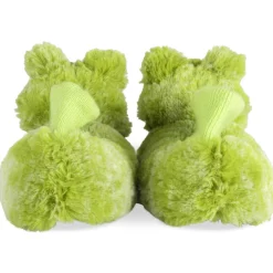 Chaussons VERT Garçon Motif Uni A Enfiler