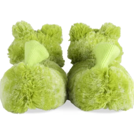 Chaussons VERT Garçon Motif Uni A Enfiler