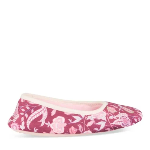 Chaussons VIOLET Femme Motif Uni A Enfiler