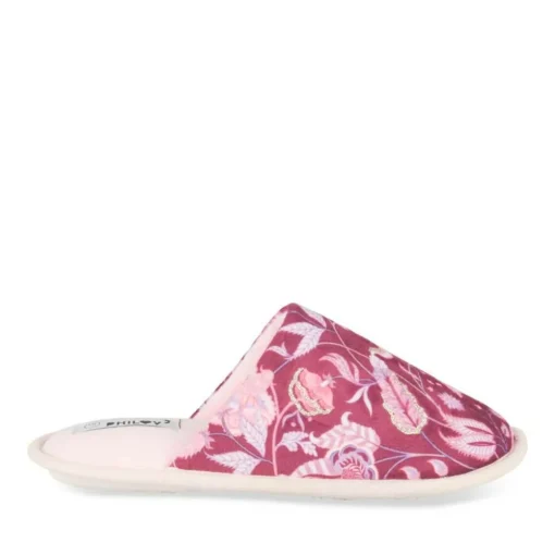 Chaussons VIOLET Femme Motif Uni A Enfiler