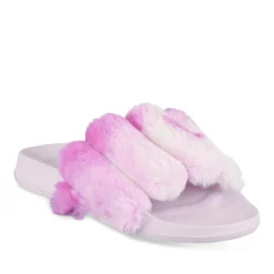 Chaussons VIOLET Femme Motif Uni A Enfiler