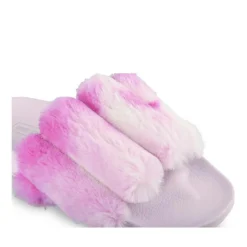 Chaussons VIOLET Femme Motif Uni A Enfiler