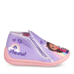 Chaussons VIOLET Fille Motif Multicolore Fermeture éclair