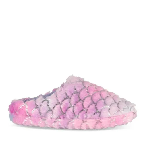 Chaussons VIOLET Fille Motif Multicolore A Enfiler