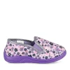 Chaussons VIOLET Fille Motif Fleuri A Enfiler