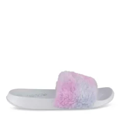 Chaussons VIOLET Fille Motif Multicolore A Enfiler