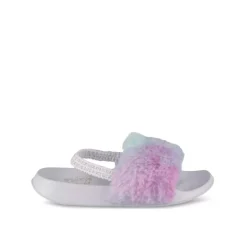 Chaussons VIOLET Fille Motif Multicolore Elastique
