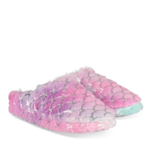 Chaussons VIOLET Fille Motif Multicolore A Enfiler
