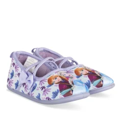 Chaussons VIOLET Fille Motif Multicolore Elastique