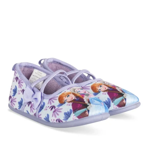 Chaussons VIOLET Fille Motif Multicolore Elastique
