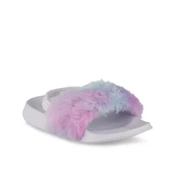 Chaussons VIOLET Fille Motif Multicolore Elastique