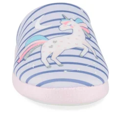 Chaussons VIOLET Fille Motif Licorne A Enfiler
