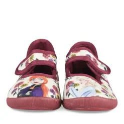 Chaussons VIOLET Fille Motif Fleuri Scratch