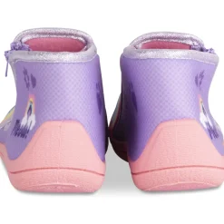 Chaussons VIOLET Fille Motif Multicolore Fermeture éclair