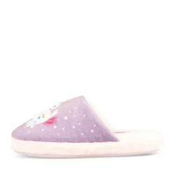 Chaussons VIOLET Fille Motif Licorne A Enfiler
