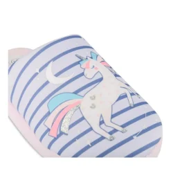 Chaussons VIOLET Fille Motif Licorne A Enfiler